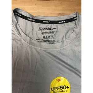 Speedo Mens Uv Swim Rashguard Shirt Short Sleeve